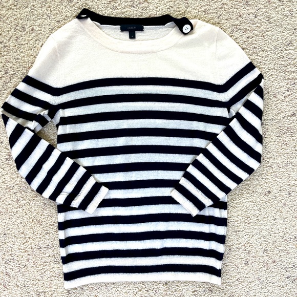 J. Crew Sweaters - J Crew Merino Wool Striped Sweater - S
